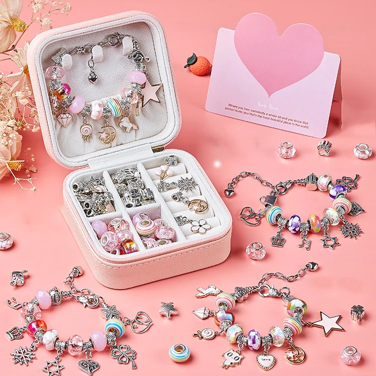 Kit de Pulseiras e Berloques Infantil - Bela Kids