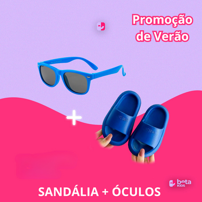 Óculos Flexível + Sandália Nuvem Infantil