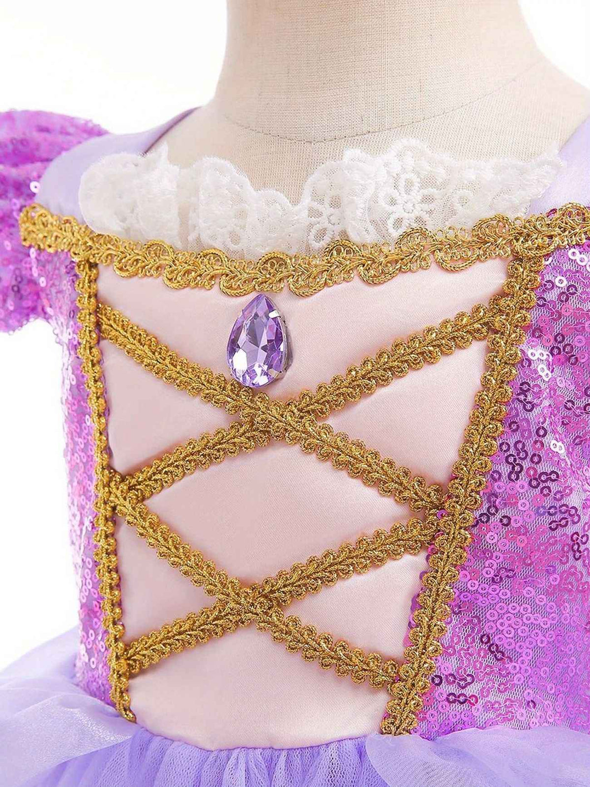 Vestido de Princesa Rapunzel