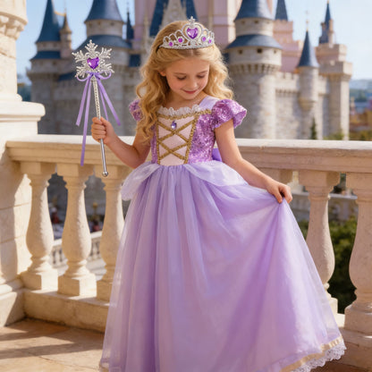 Vestido de Princesa Rapunzel