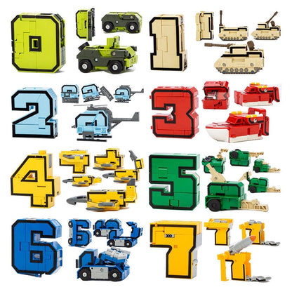 Super Transformers - Números, veículos e o Super Robô
