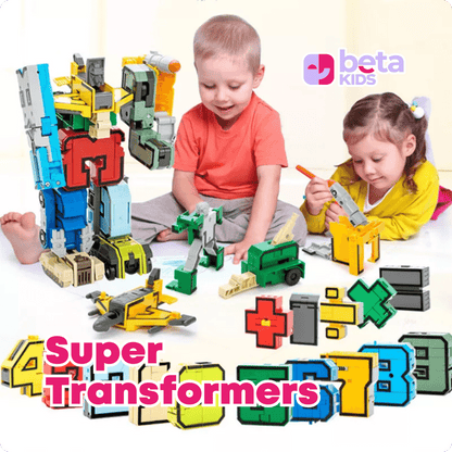 Super Transformers - Números, veículos e o Super Robô
