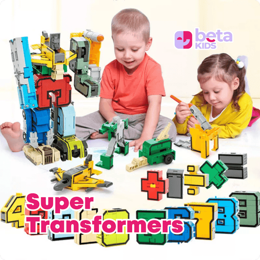 Super Transformers - Números, veículos e o Super Robô