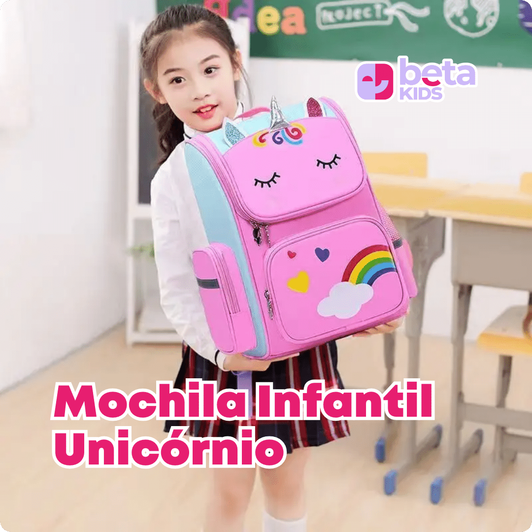 Mochila Infantil Unicórnio Feliz