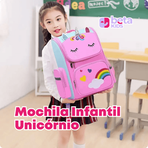 Mochila Infantil Unicórnio Feliz