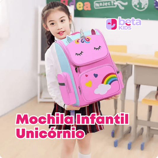 Mochila Infantil Unicórnio Feliz