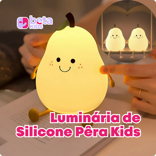 Luminária de Silicone Pêra Kids