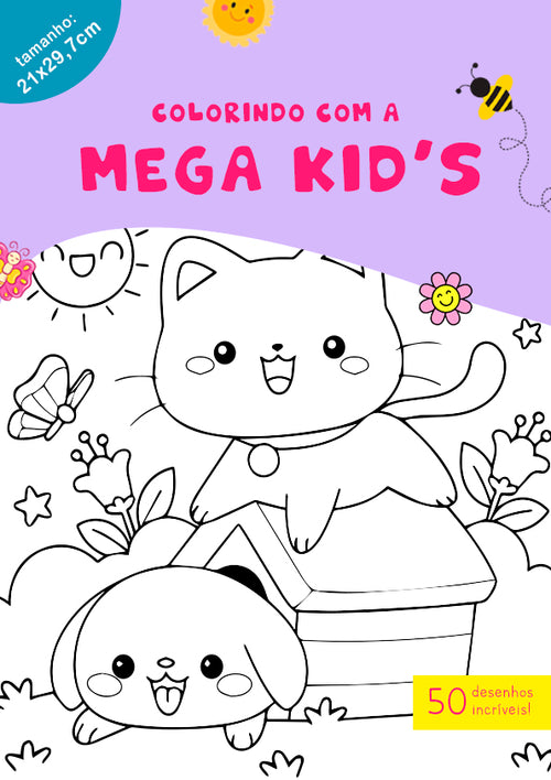 E-book 50 Desenhos para Colorir Kids