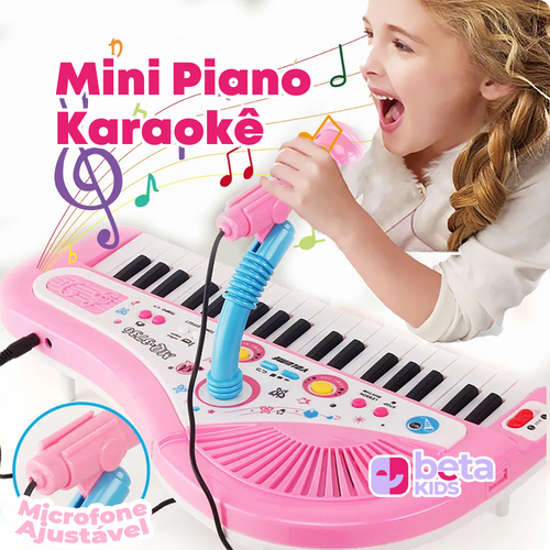 Mini Piano Karaokê Infantil