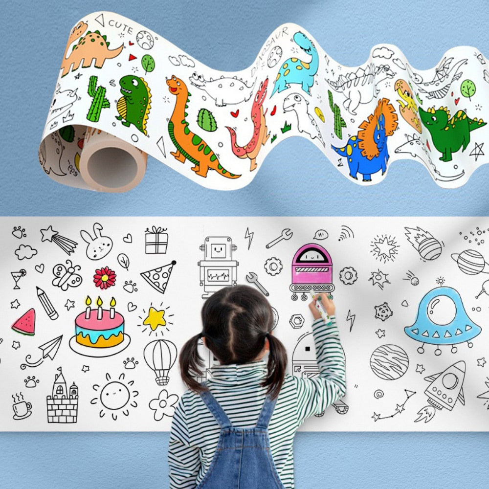 Rolo de Desenho para Colorir Beta kids