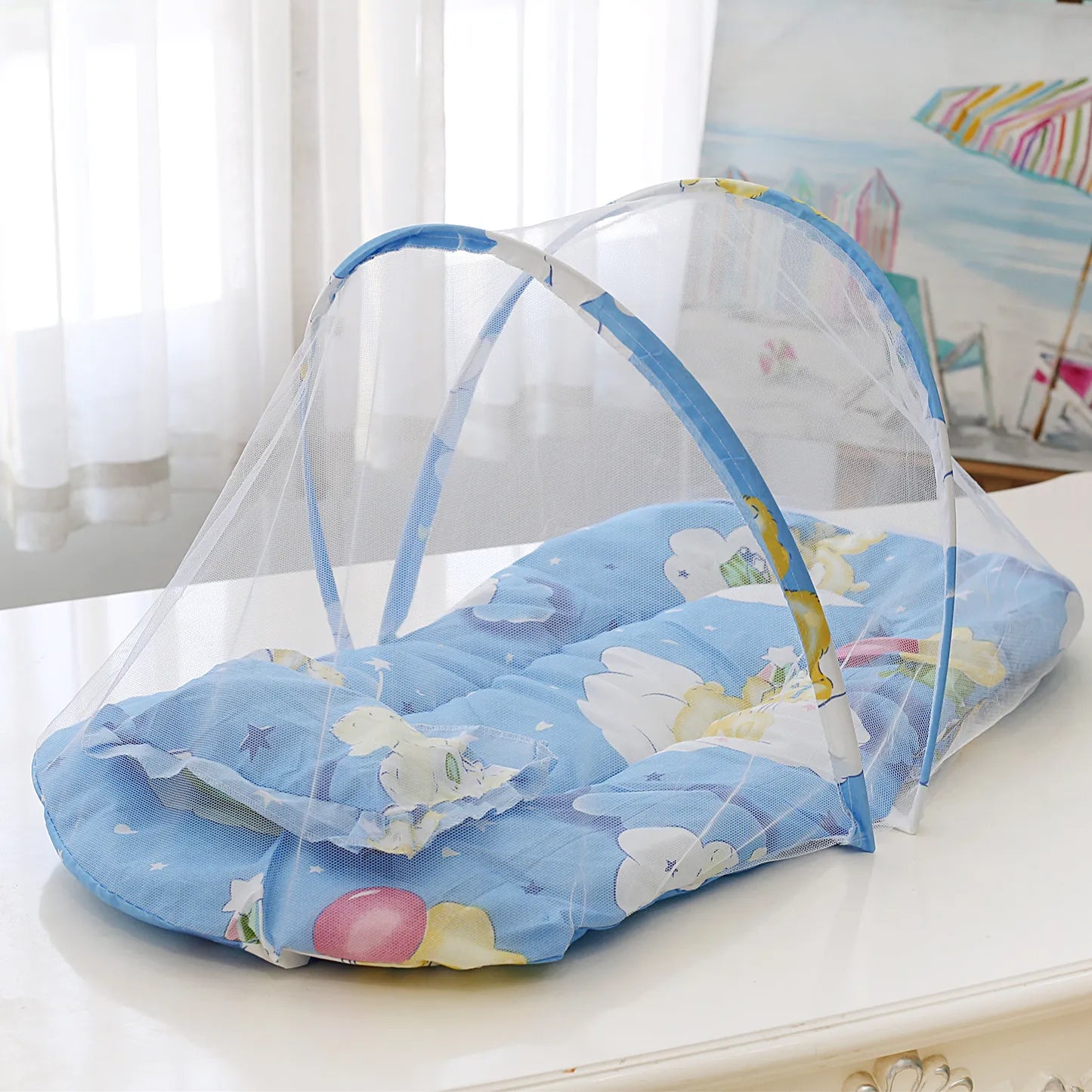 Berço Portátil com Mosquiteiro - BabyBrand