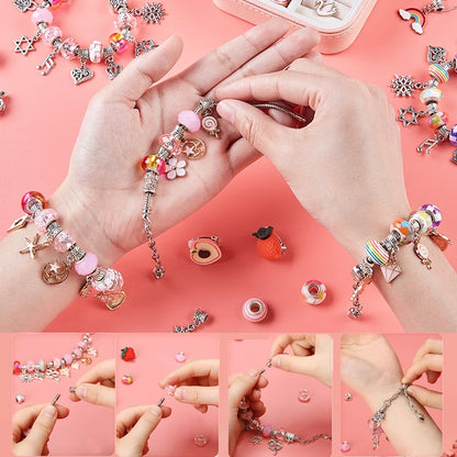 Kit de Pulseiras e Berloques Infantil - Bela Kids