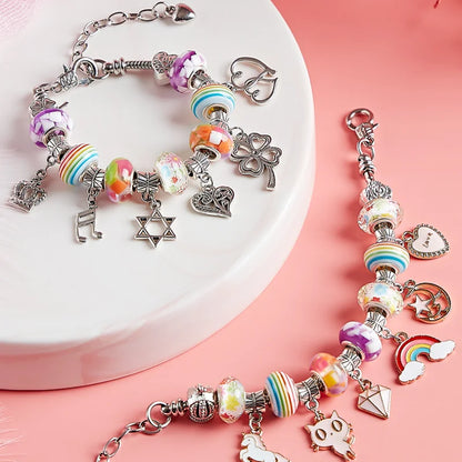 Kit de Pulseiras e Berloques Infantil - Bela Kids