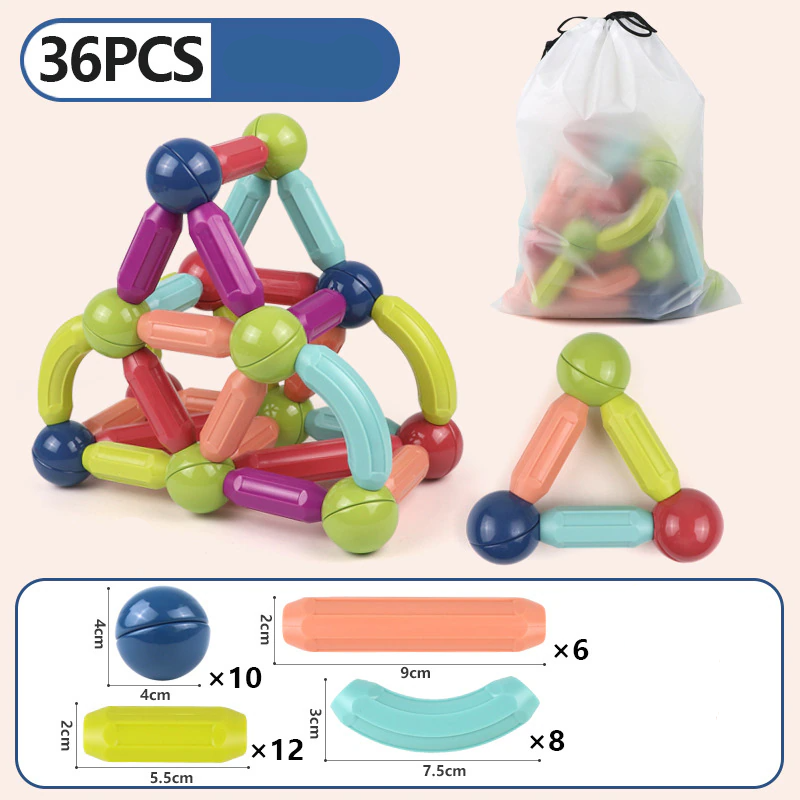 Blocos de Brinquedo Magnéticos Beta Kid's