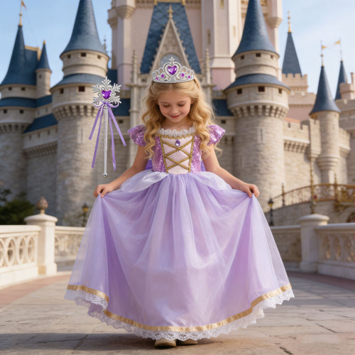 Vestido de Princesa Rapunzel