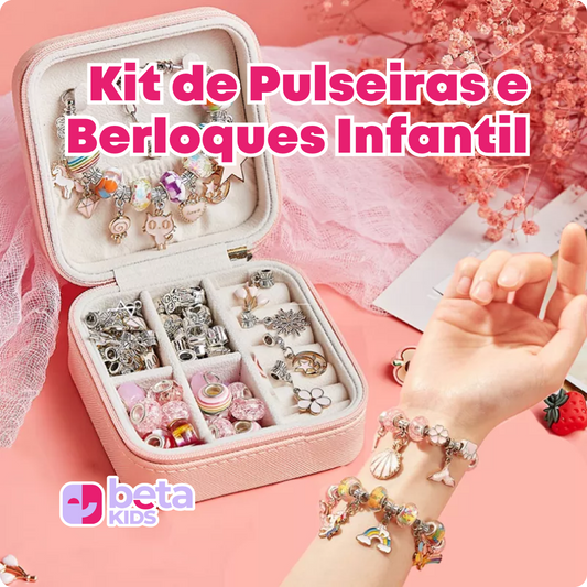 Kit de Pulseiras e Berloques Infantil - Bela Kids